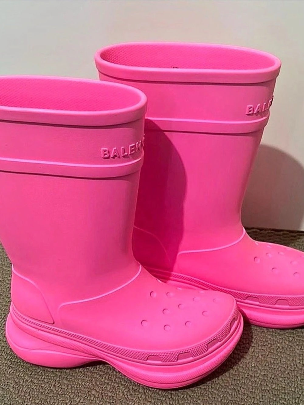 Balenciaga x Crocs Boot Bright Pink Rain Boots